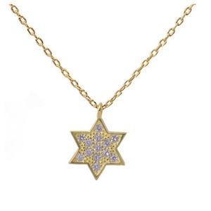 Pave CZ star of david .925 sterling silver pendant